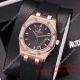 2017 Clone Audemars Piguet Lady Royal Oak Rose Gold Diamond Bezel Brown Rubber 32mm (4)_th.jpg